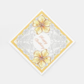 Hibiscus & kant GEEL Servet (Hoek)