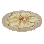 Hibiscus & kant GEEL Snijplank (Hoek)