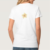 Hibiscus & kant GEEL T-shirt (Achterkant)