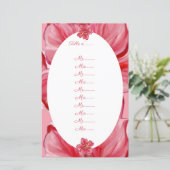 Hibiscus & kant ROOD (Staand voorkant)