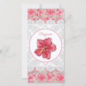 Hibiscus & kant ROOD (Achterkant)