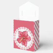 Hibiscus & kant ROOD Bedankdoosjes (Geopend)