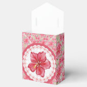 Hibiscus & kant ROOD Bedankdoosjes (Geopend)