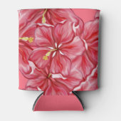 Hibiscus & kant ROOD Blikjeskoeler (Voorkant)