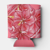 Hibiscus & kant ROOD Blikjeskoeler (Achterkant)