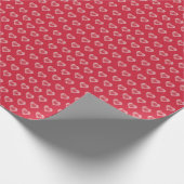 Hibiscus & kant ROOD Cadeaupapier (Hoek)