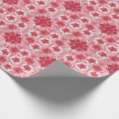 Hibiscus & kant ROOD Cadeaupapier (Hoek)