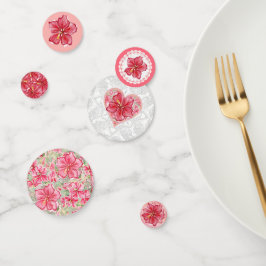 Hibiscus & kant ROOD Confetti