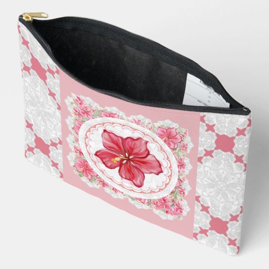 Hibiscus & kant ROOD Etui (Open)