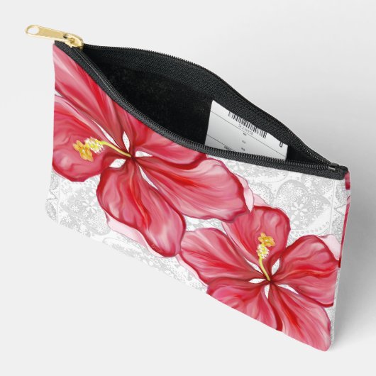 Hibiscus & kant ROOD Etui (Open)