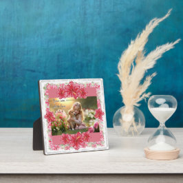 Hibiscus & kant ROOD Fotoplaat