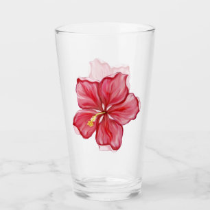 Hibiscus & kant ROOD Glas