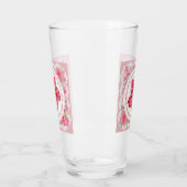 Hibiscus & kant ROOD Glas (Links)