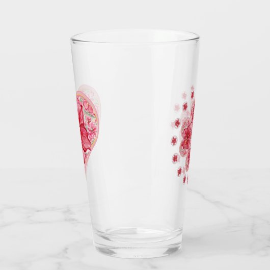 Hibiscus & kant ROOD Glas (Links)