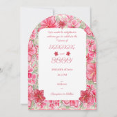 Hibiscus & kant ROOD Kaart (Achterkant)