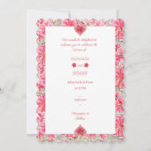 Hibiscus & kant ROOD Kaart (Achterkant)