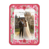 Hibiscus & kant ROOD Magneet (Verticaal)