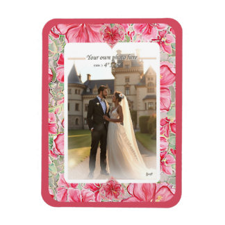 Hibiscus & kant ROOD Magneet