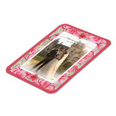 Hibiscus & kant ROOD Magneet (Linkerzijde)