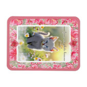 Hibiscus & kant ROOD Magneet (Horizontaal)