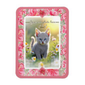 Hibiscus & kant ROOD Magneet (Verticaal)