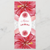 Hibiscus & kant ROOD Menu (Achterkant)