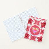 Hibiscus & kant ROOD Notitieboek (Binnen)
