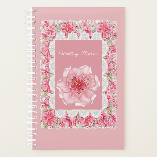 Hibiscus & kant ROOD Planner (Voorkant)