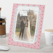 Hibiscus & kant ROOD Reclamebord Met Voetstuk (Insitu)