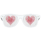 Hibiscus & kant ROOD Retro Zonnebril (Voorkant)