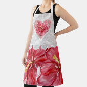 Hibiscus & kant ROOD Schort (Insitu)