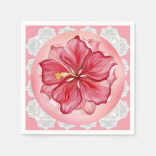 Hibiscus & kant ROOD Servet