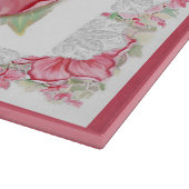 Hibiscus & kant ROOD Snijplank (Hoek)