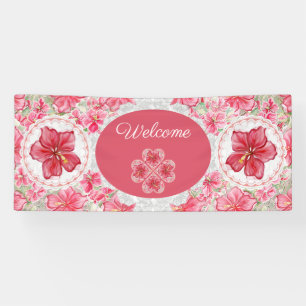 Hibiscus & kant ROOD Spandoek