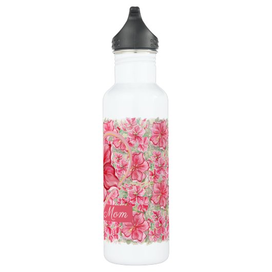 Hibiscus & kant ROOD Waterfles (Rechts)