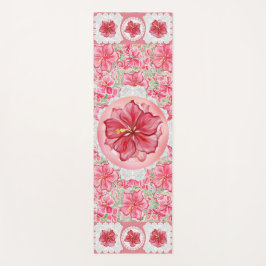 Hibiscus & kant ROOD Yogamat