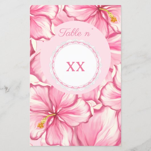 Hibiscus & kant ROZE (Achterkant)