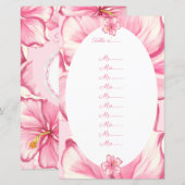 Hibiscus & kant ROZE (Voorkant / Achterkant)