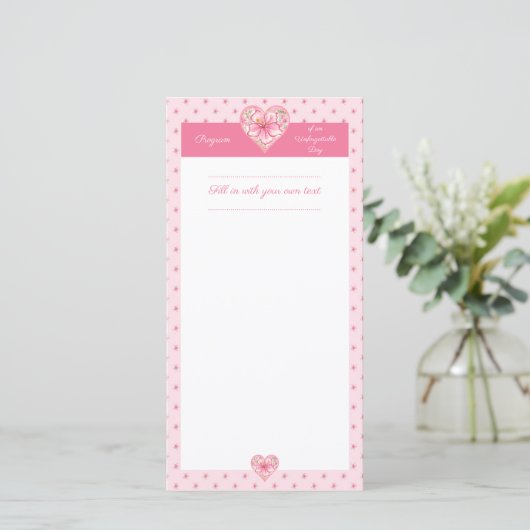 Hibiscus & kant ROZE (Staand voorkant)