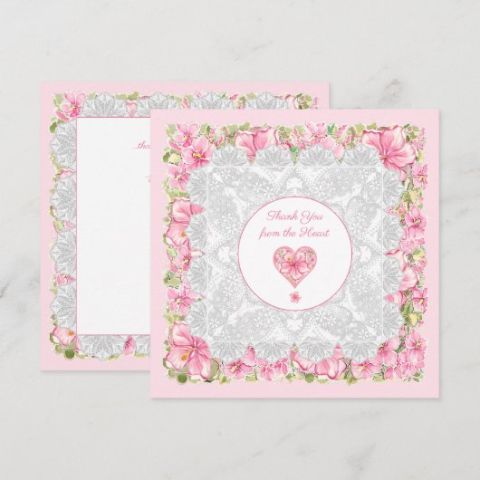 Hibiscus & kant ROZE (Voorkant / Achterkant)