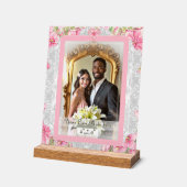 Hibiscus & kant ROZE Acryl Bord (Hoek)