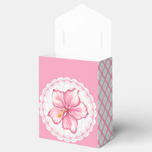 Hibiscus & kant ROZE Bedankdoosjes (Geopend)