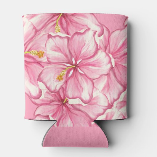 Hibiscus & kant ROZE Blikjeskoeler (Achterkant)