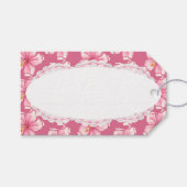Hibiscus & kant ROZE Cadeaulabel (Voorkant (Horizontaal))