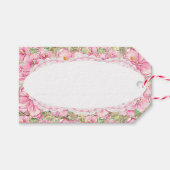 Hibiscus & kant ROZE Cadeaulabel (Voorkant (Horizontaal))