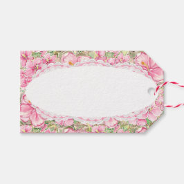 Hibiscus & kant ROZE Cadeaulabel