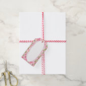 Hibiscus & kant ROZE Cadeaulabel (Met Touw)