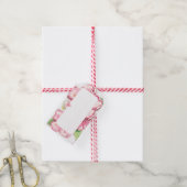 Hibiscus & kant ROZE Cadeaulabel (Met Touw)