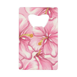 Hibiscus & kant ROZE Creditkaart Flessenopener