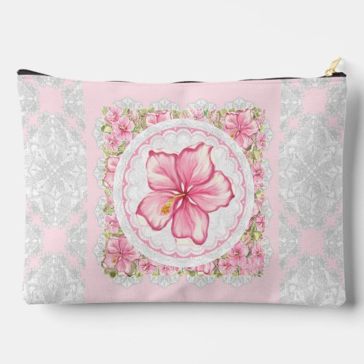 Hibiscus & kant ROZE Etui (Achterkant)